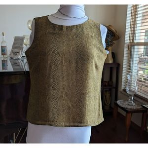 Liz Claiborne Collection Petite sleeveless blouse top SZ 12P